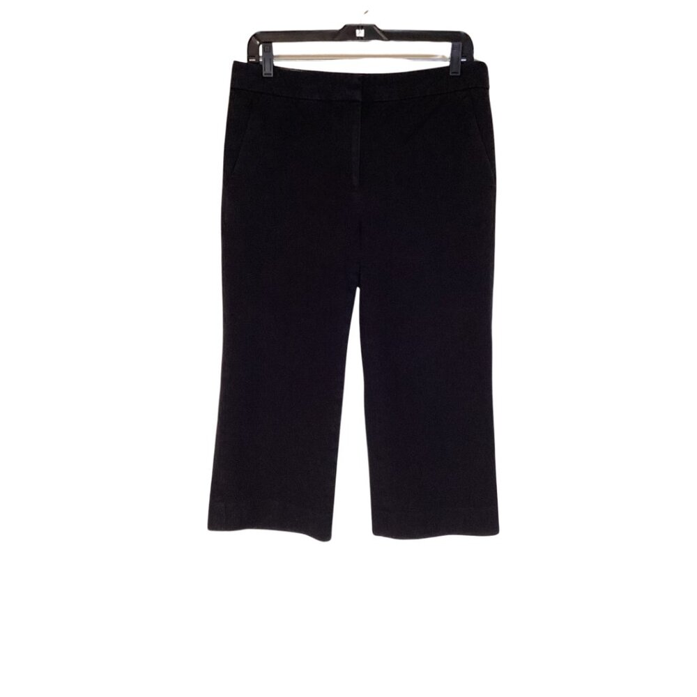 J. Crew Cropped Pants Women’s 8 P Black Crop Trousers Office Career Petite